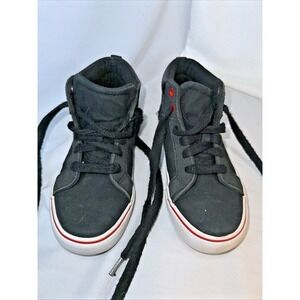 Wonder Nation Big Boys Casual High Top Black Sneakers Size 1